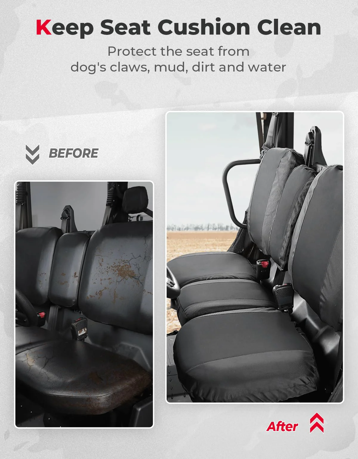 Waterproof Repellent Seat Cover for Can-Am Defender MAX HD10|9|8|7 - Image 3
