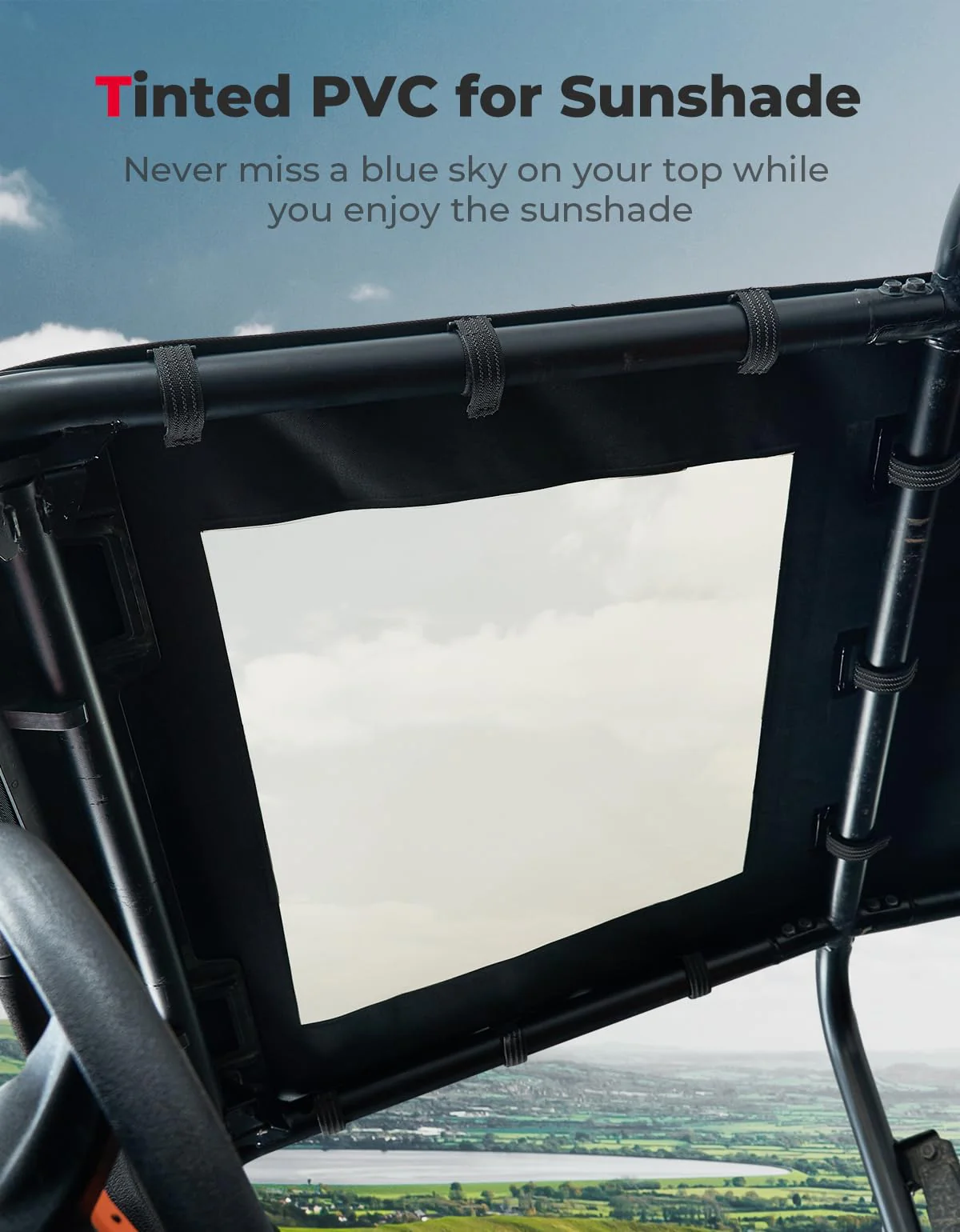 Waterproof Soft Roof Top for Polaris RZR XP 4 1000/ 4 Turbo / 4 900 - Image 4