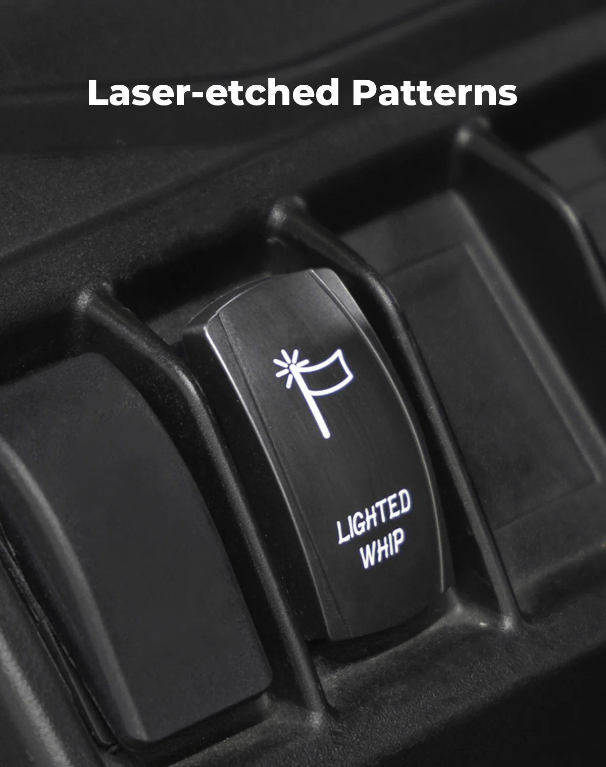 Whip Lights Rocker Switch with Wiring Harness Kit for 12V UTV ATV - Image 2