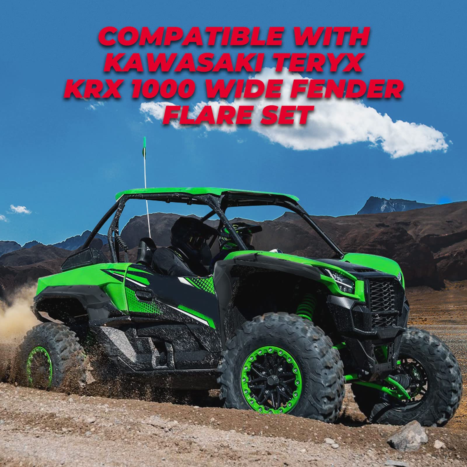 Mud Fender Flares for Kawasaki Teryx KRX 1000 - Image 6