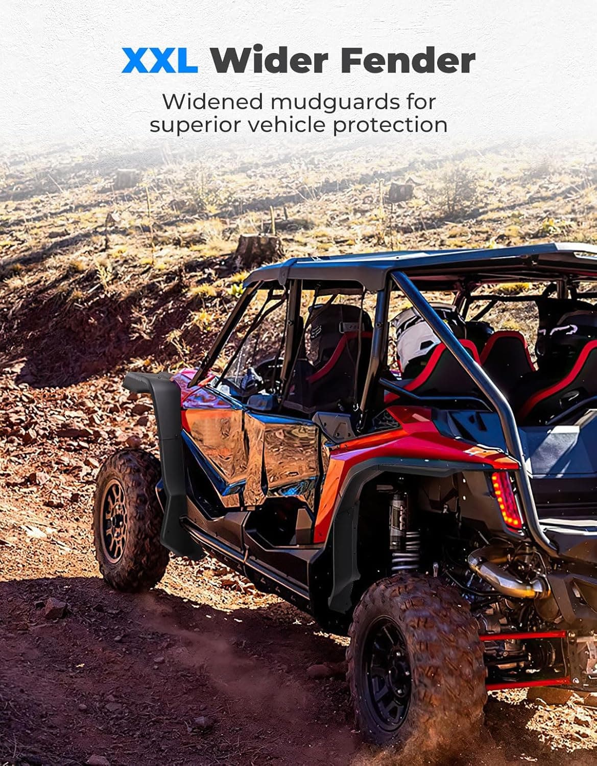 Wider Fender Flares Extensions for Talon 1000X 1000R 1000X-4 (2019-2024) - Image 2