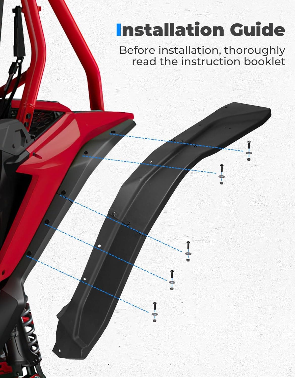 Wider Fender Flares Extensions for Talon 1000X 1000R 1000X-4 (2019-2024) - Image 4
