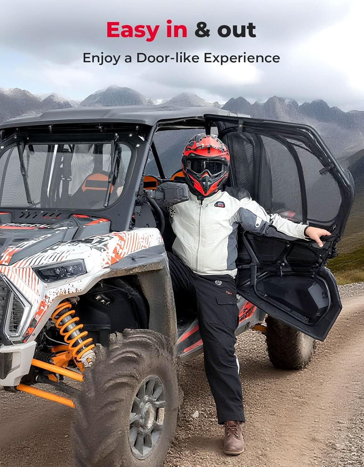 Window Mesh with Steel Frame for 2019-2023 Polaris RZR XP4 1000/ 2019+ Polaris RZR XP - Image 2