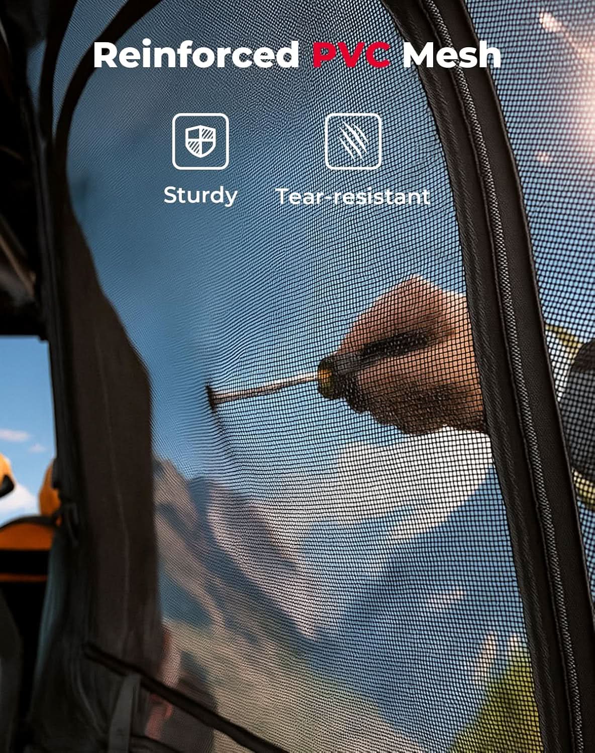 Window Mesh with Steel Frame for 2019-2023 Polaris RZR XP4 1000/ 2019+ Polaris RZR XP - Image 4