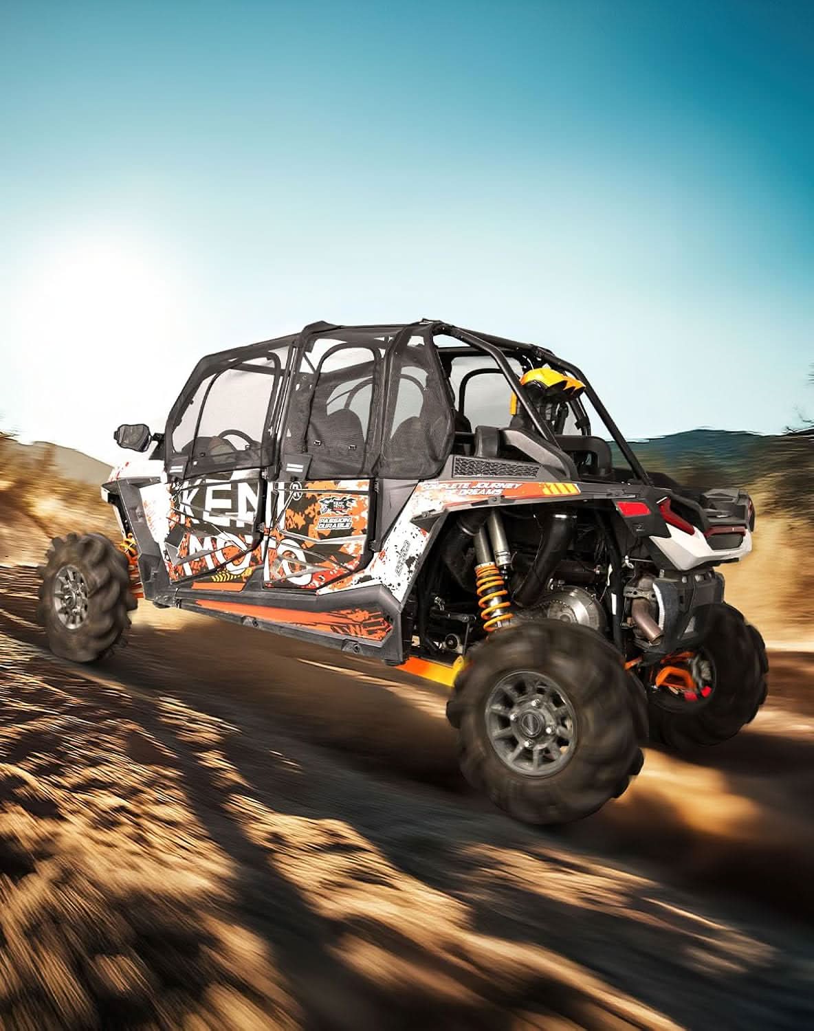 Window Mesh with Steel Frame for 2019-2023 Polaris RZR XP4 1000/ 2019+ Polaris RZR XP - Image 8