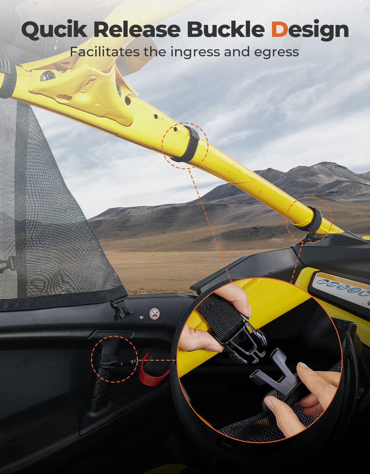 Window Nets for Can-Am Maverick R 2024+ - Image 7