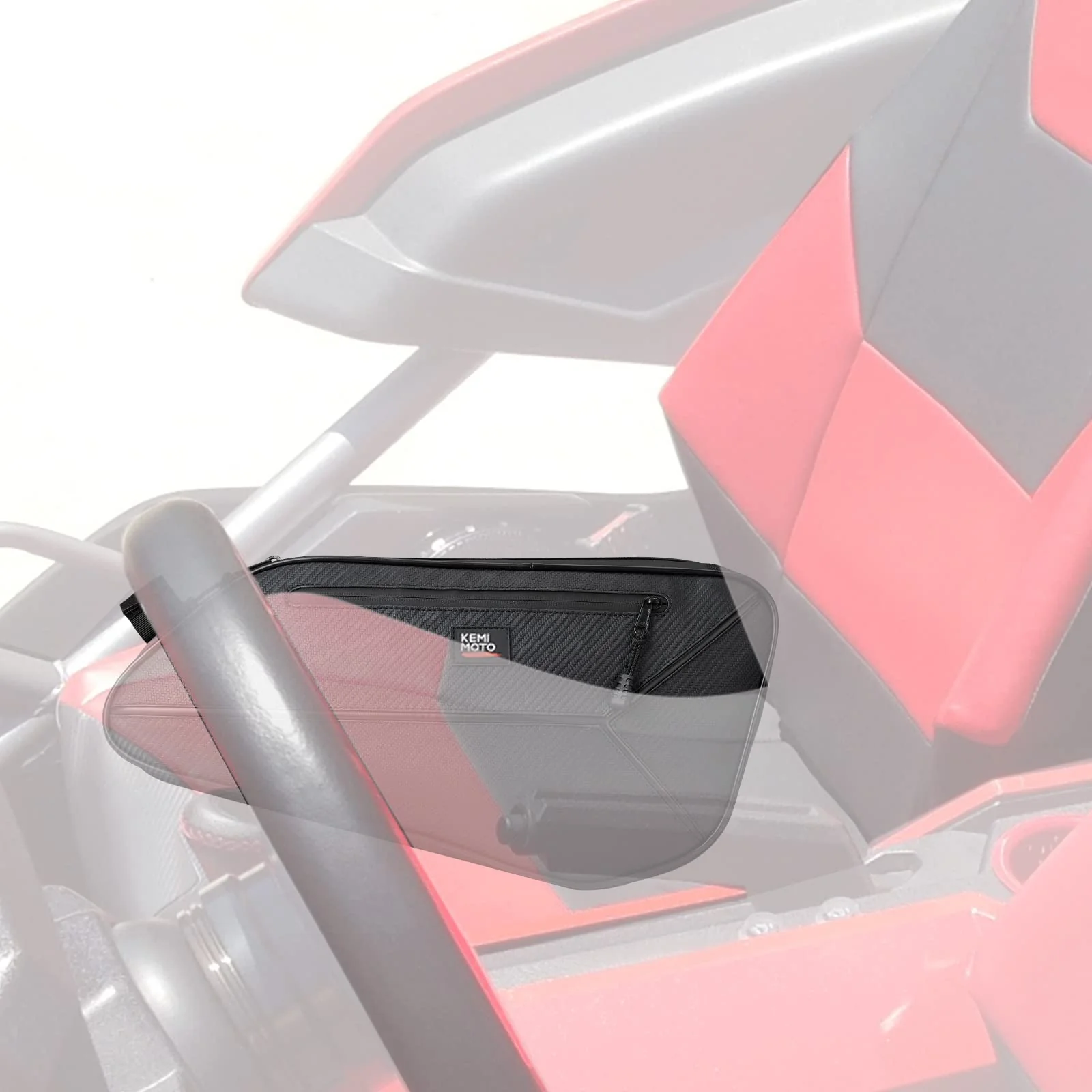 Windshield Wind Deflector & Side Storage Bags for Polaris Slingshot - Image 7
