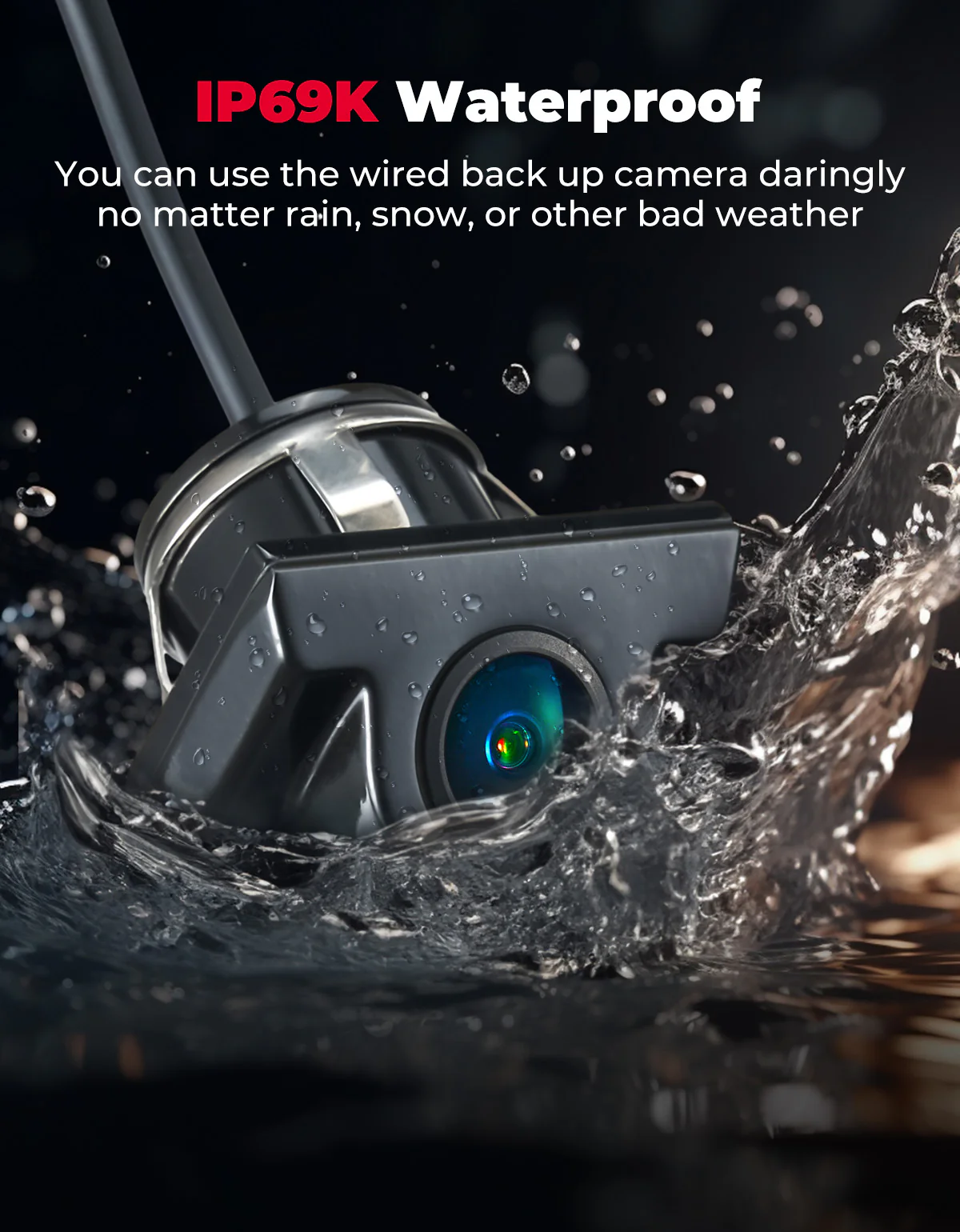 Plug and Play Wired Rear Camera for Kawasaki Teryx KRX 1000 - Image 5