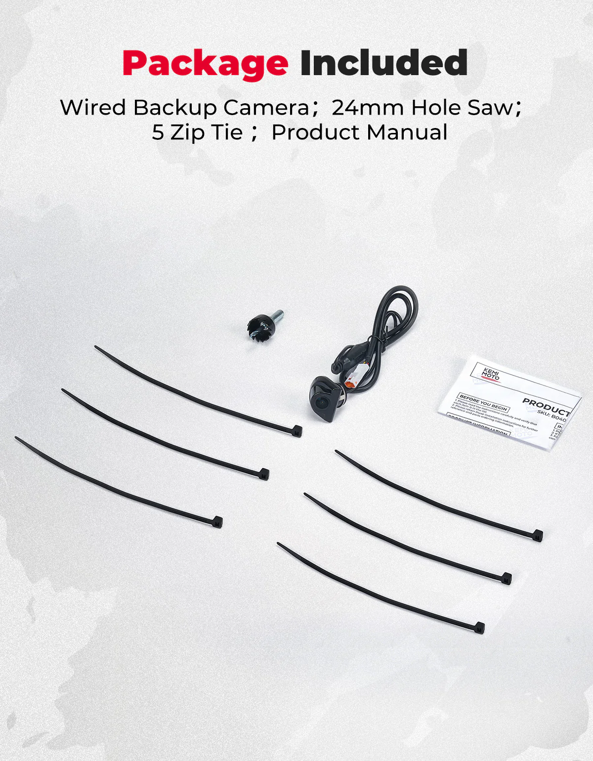Plug and Play Wired Rear Camera for Kawasaki Teryx KRX 1000 - Image 6