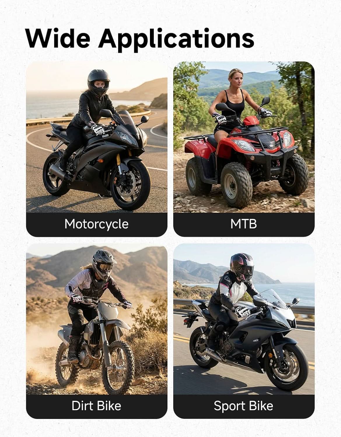 Women Carbon Fiber Motorcycle Gloves - Image 5