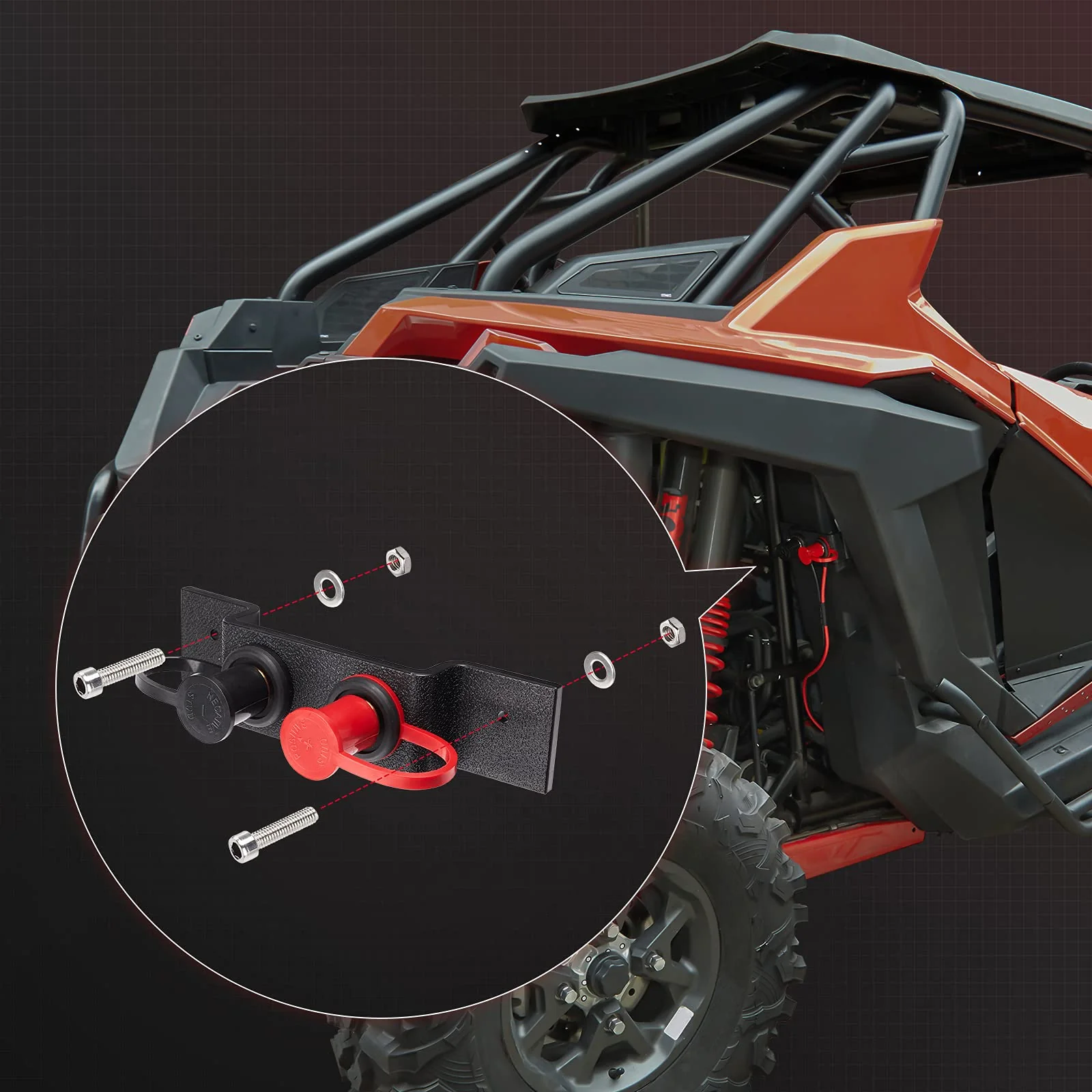 Universal Battery Jump Post Starter Terminal Relocation Kit for Can-Am Maverick X3, Polaris - Image 8