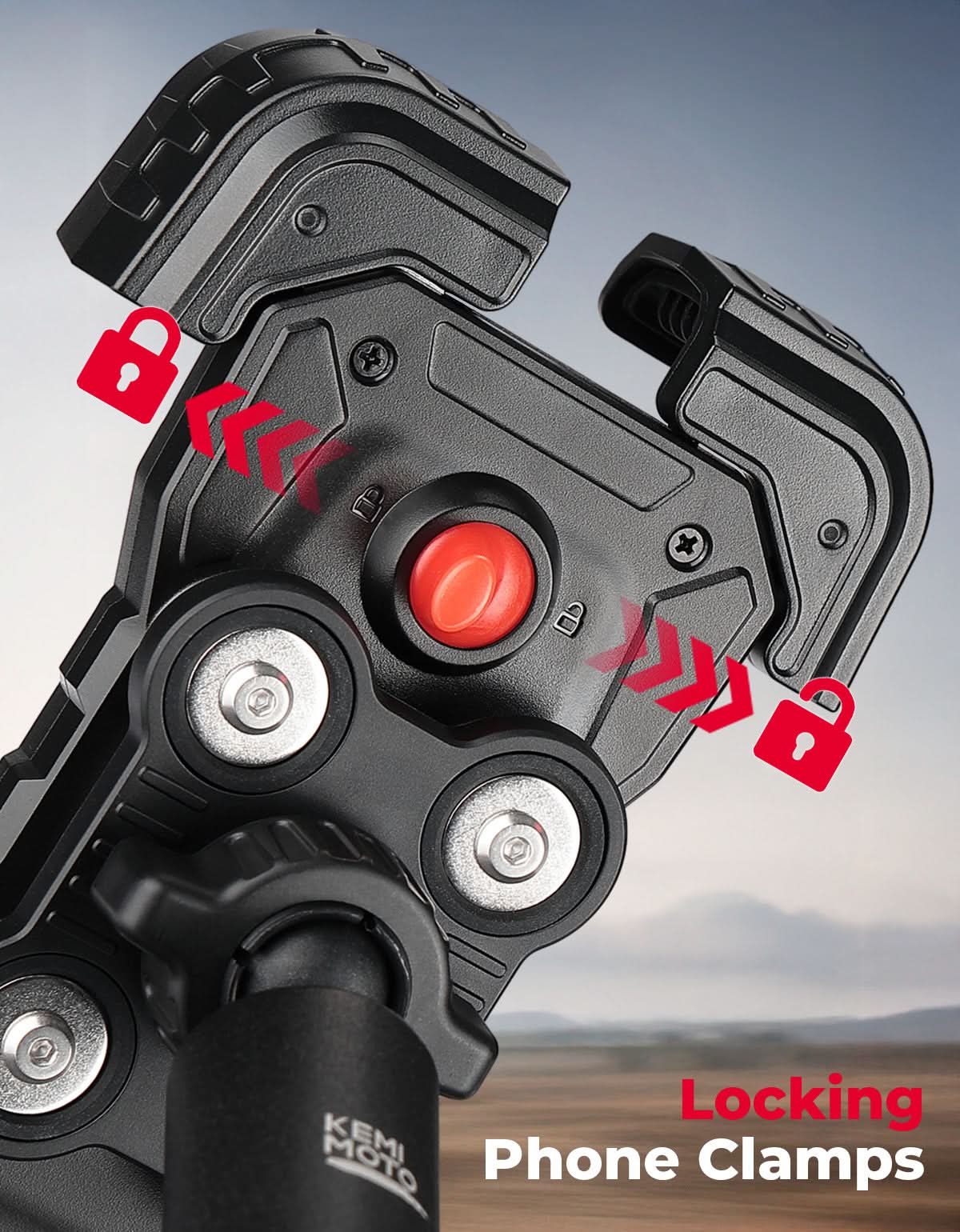 X3 Phone Mount Aluminum Anti-Vibration 360° Adjustable Holder for Can-Am Maverick X3 & Max - Image 8