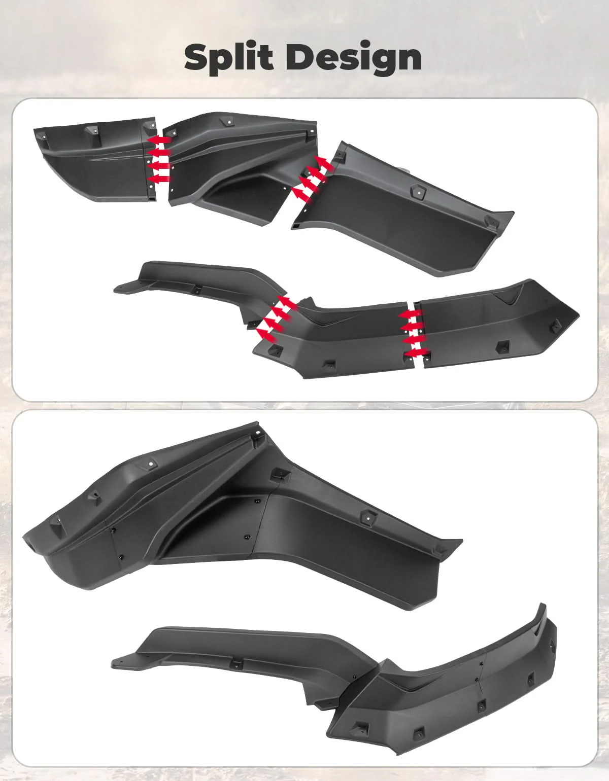 XXL Fender Flares for Kawasaki Teryx KRX4 1000 - Image 5