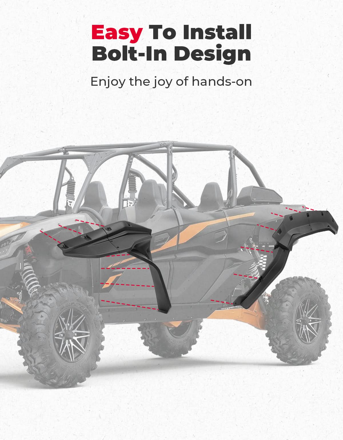XXL Fender Flares for Kawasaki Teryx KRX4 1000 - Image 7