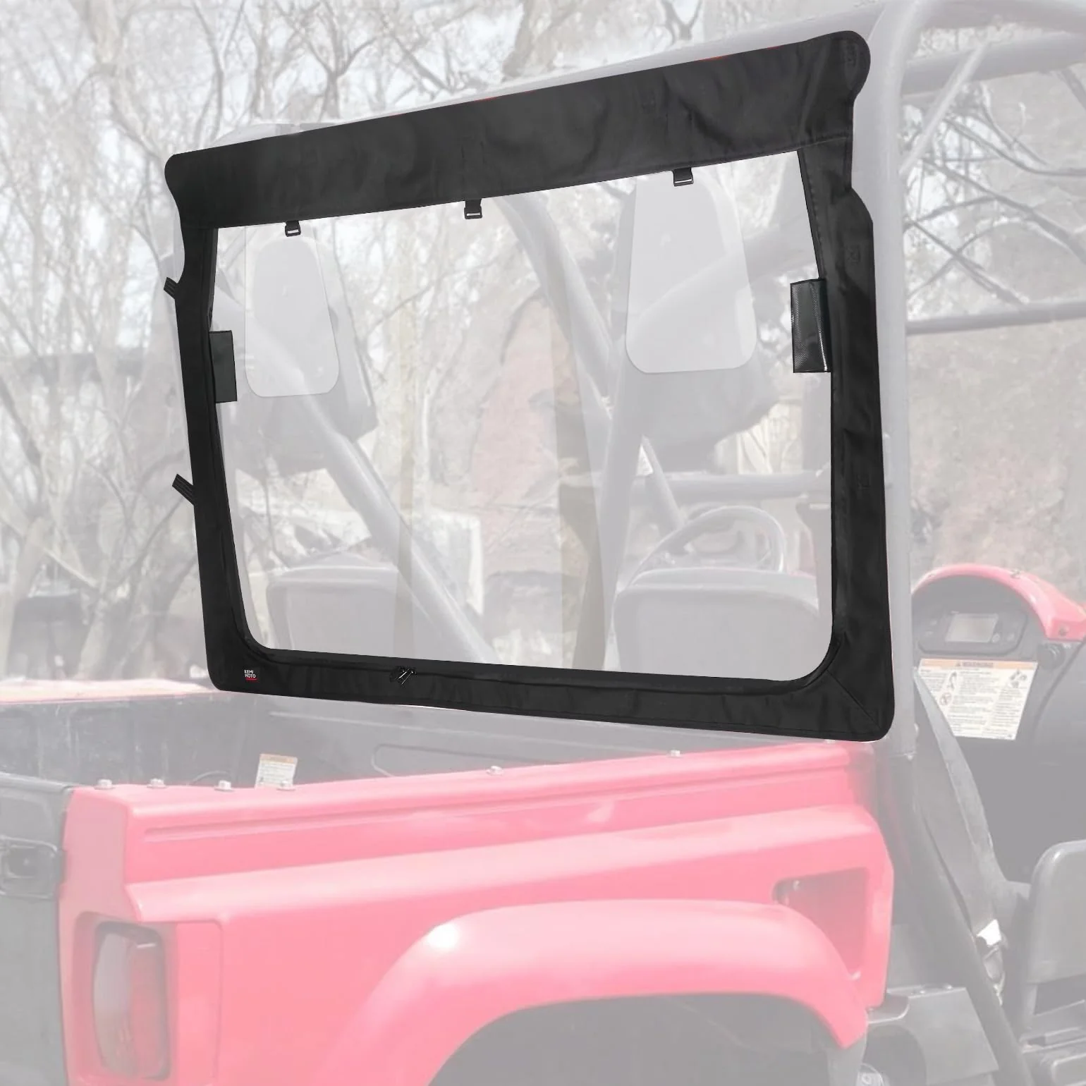 Rear Windshield with Zipper Back for Yamaha Rhino / Massimo - Image 6