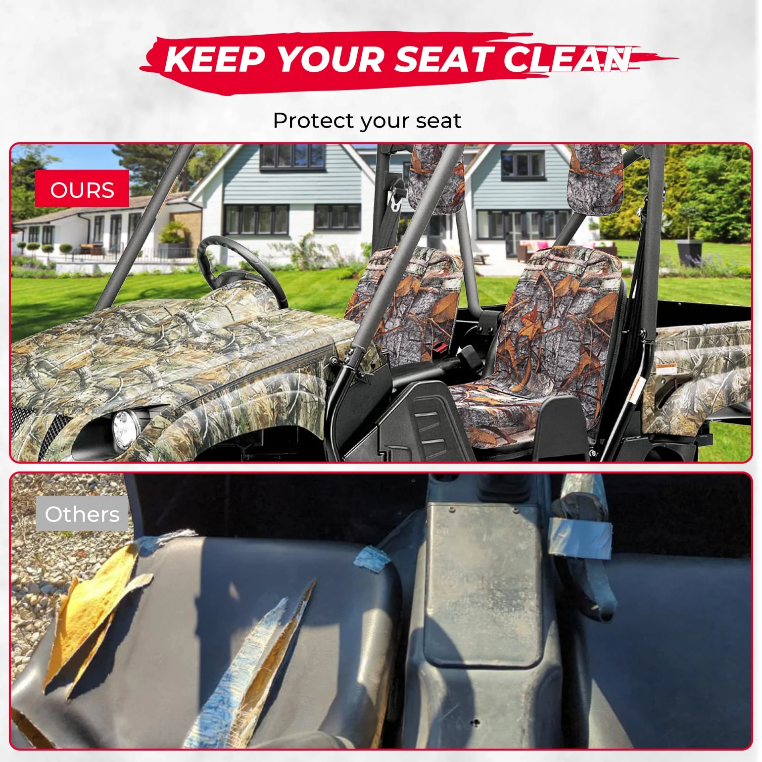 UTV Heavy Duty Camo Dust Cover For Yamaha Rhino 450/ 660/ 700 - Image 6