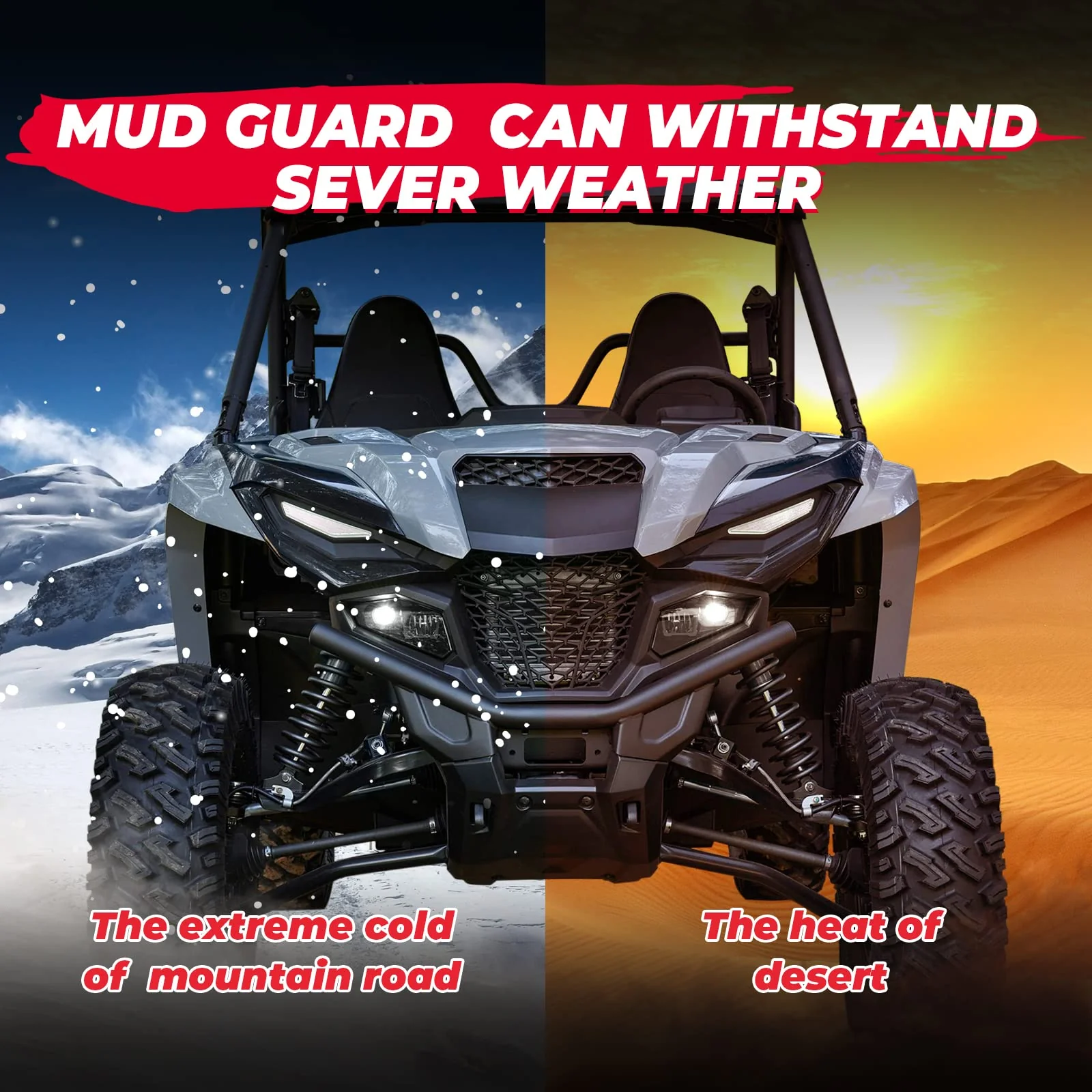 Mudguard Fender Flares Splash Guard for Yamaha Wolverine - Image 6